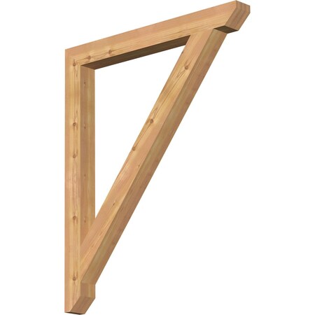 Ekena Millwork Traditional Slat Smooth Bracket, Western Red Cedar, 3 1/2"W x 36"D x 44"H BKT04X36X44TRA06SWR